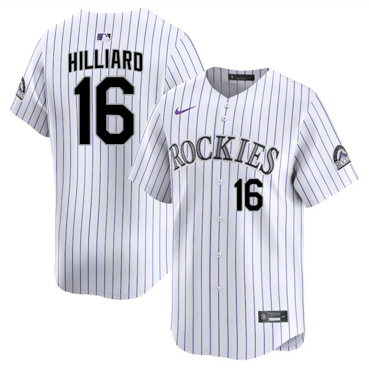 Sam Hilliard Colorado Rockies Jersey,Uniforms,Gears Stitched-White